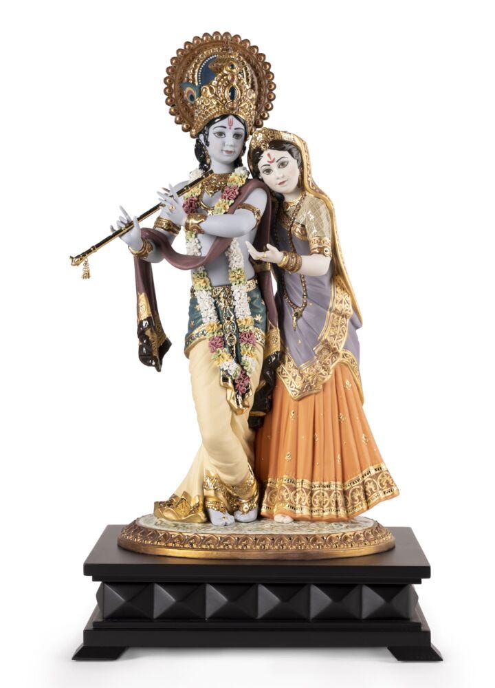 Radha Krishna Sculpture. Limited edition in Lladró