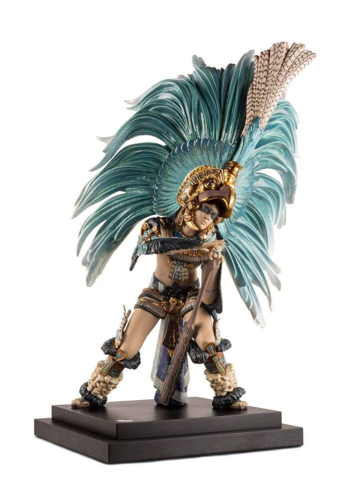 Escultura Danza azteca. Serie Limitada en Lladró