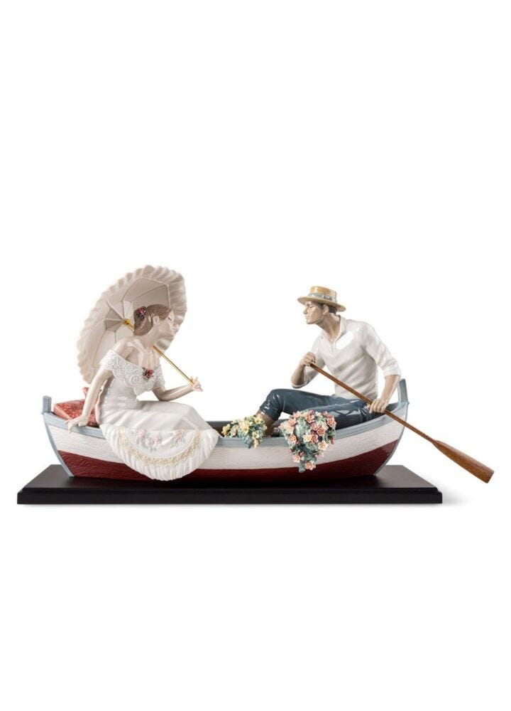 Romance on the Lake Sculpture. Limited Edition in Lladró