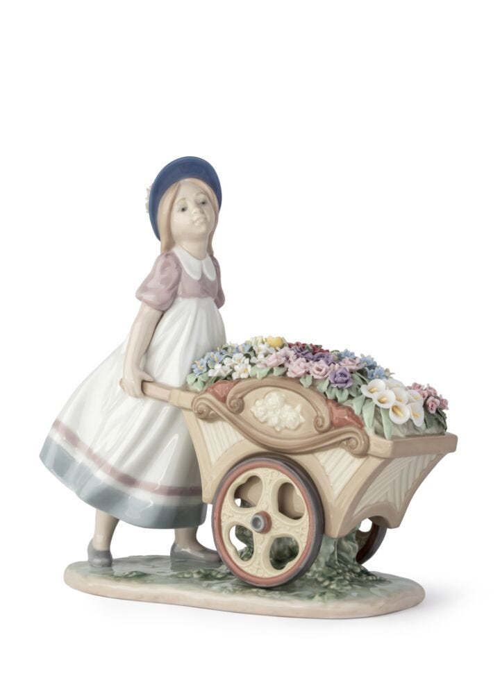 Love's Tender Tokens Girl Figurine in Lladró