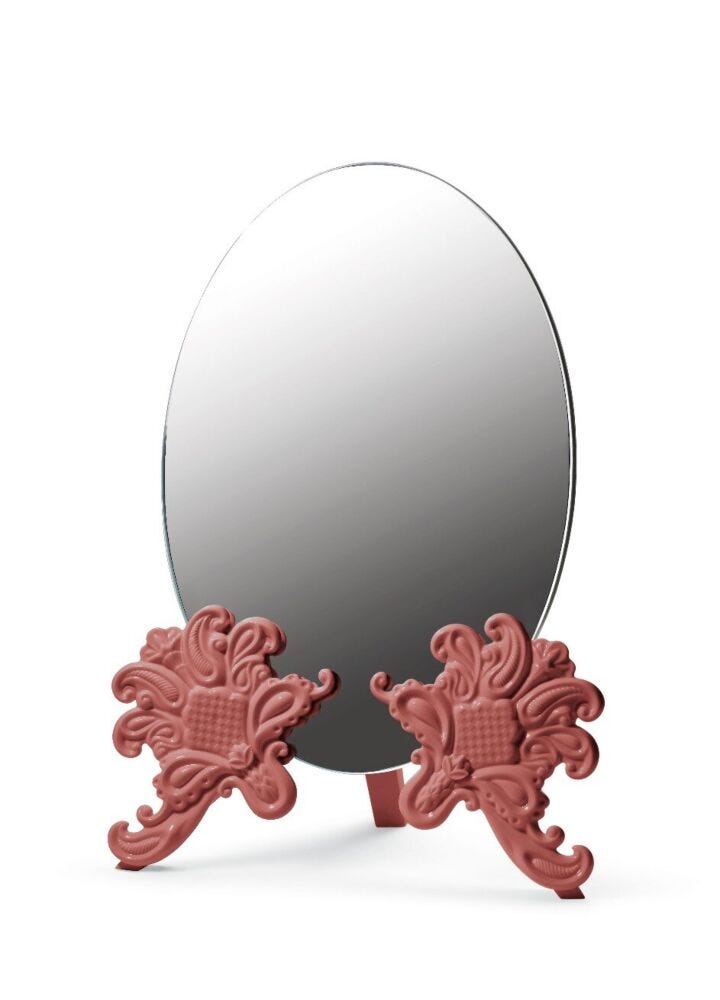 Vanity Mirror. Red in Lladró