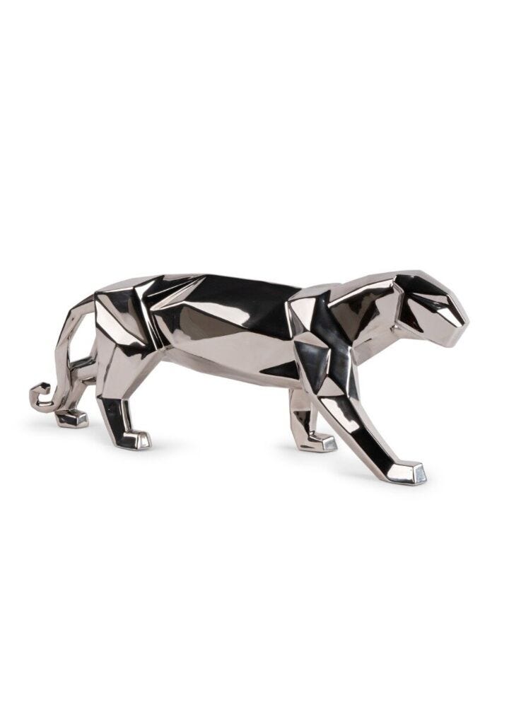 Escultura Pantera (plata) en Lladró