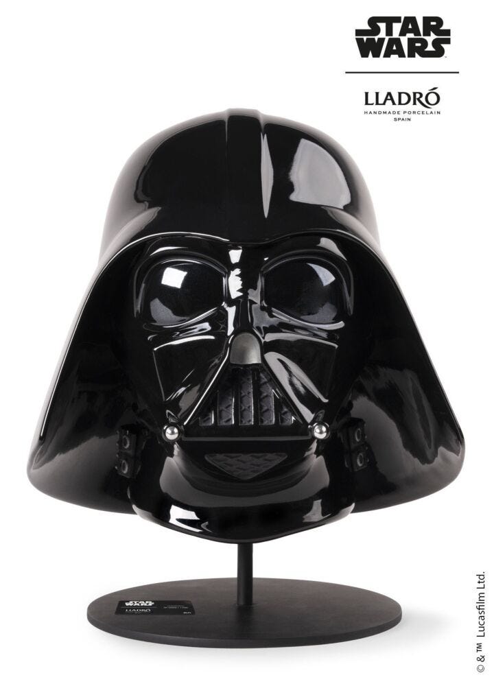 Darth Vader™ Helmet Sculpture. Limited Edition in Lladró