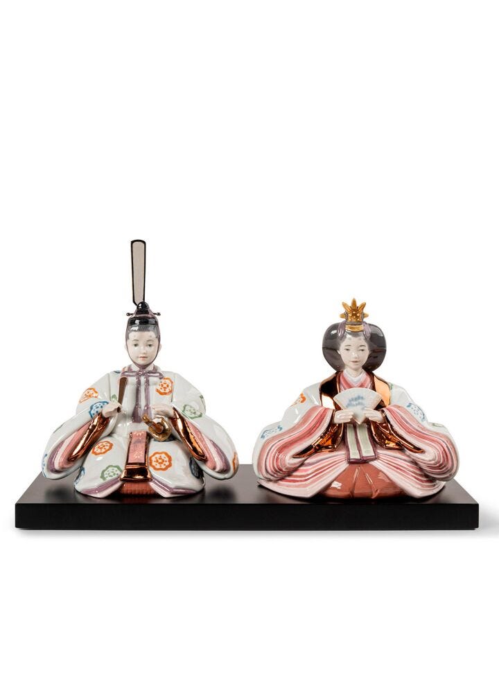 雛人形（花文様/特別限定版） in Lladró