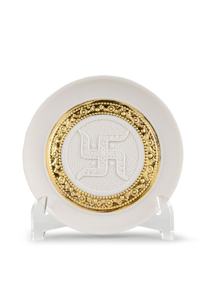 Shubh Labh Plate in Lladró