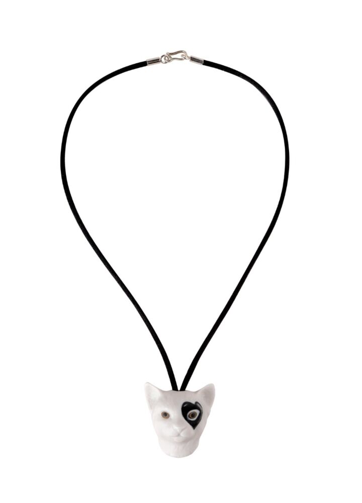 Cat in love pendant in Lladró