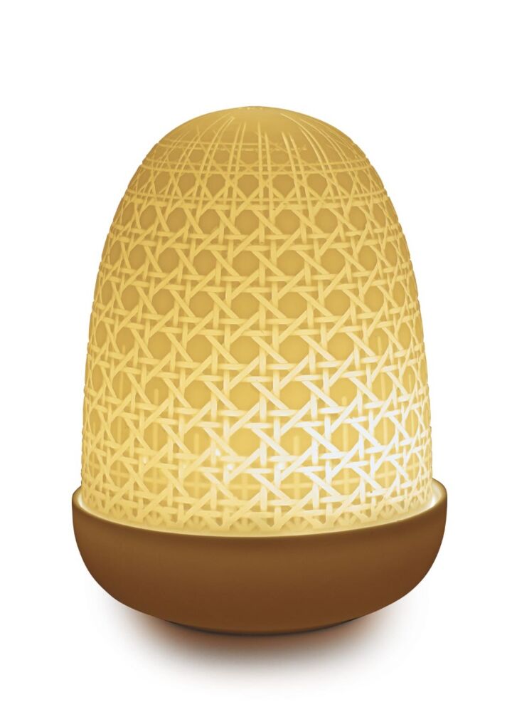 Wicker Dome Table Lamp in Lladró