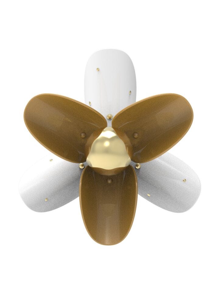 Blossom Wall Sconce. White and gold. (CE/UK/CCC) in Lladró