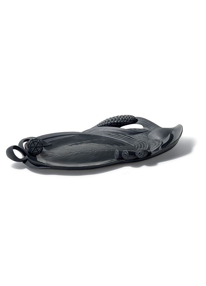 Naturo. -Tray (black) in Lladró