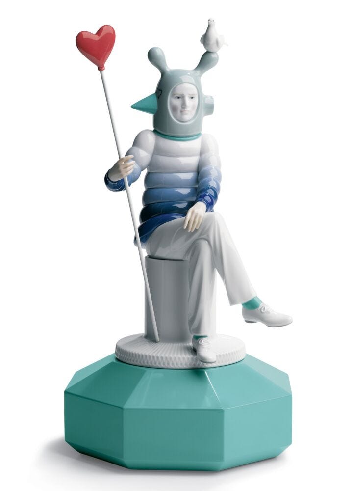 The Lover I Sculpture. By Jaime Hayon in Lladró