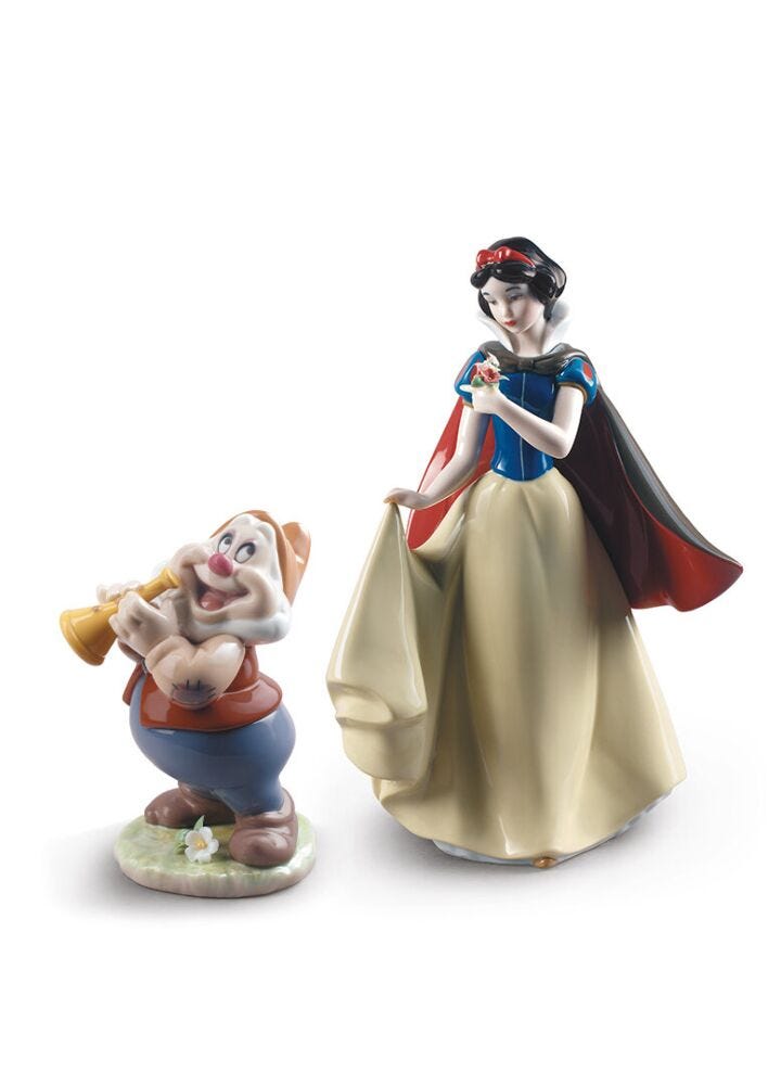 Snowhite and Happy Set in Lladró