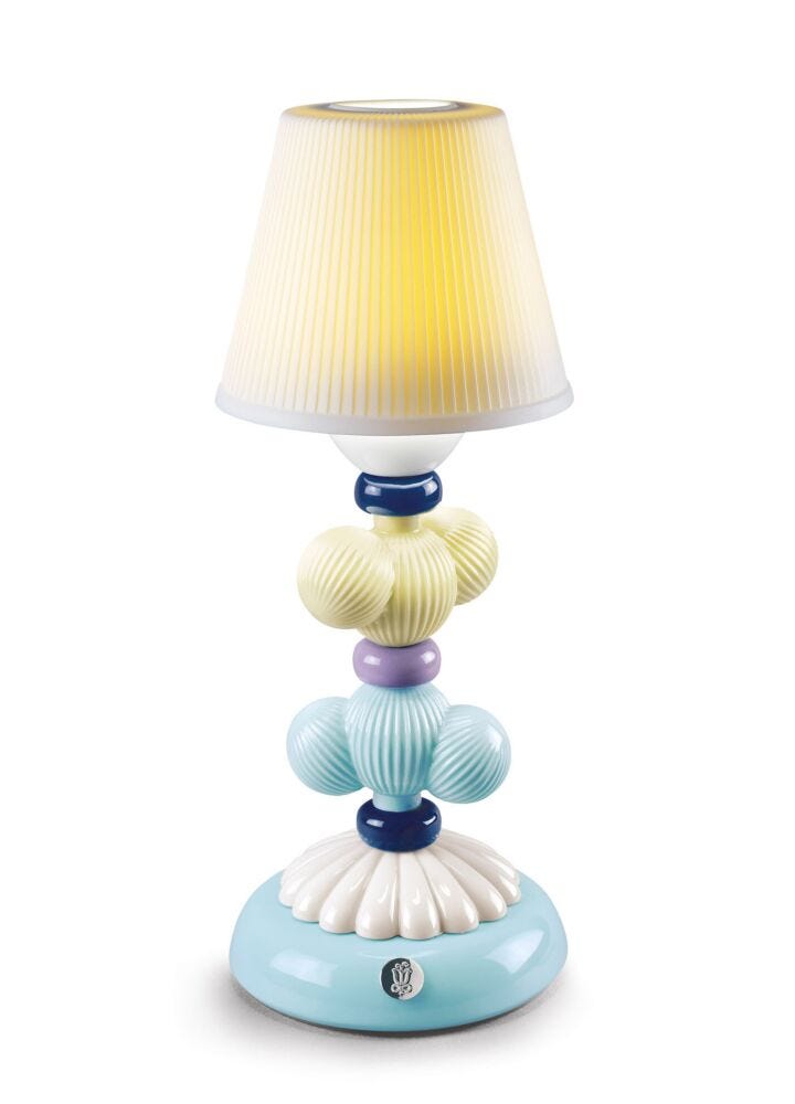 Cactus Firefly Table Lamp. Yellow and Blue in Lladró