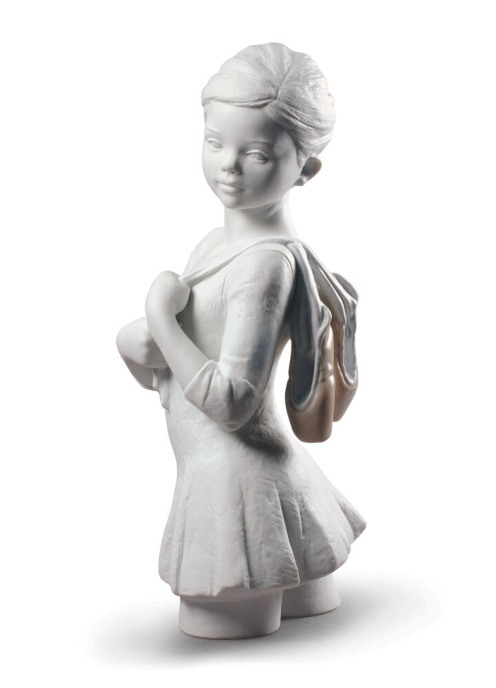 My Dance Class Ballet Figurine. White in Lladró