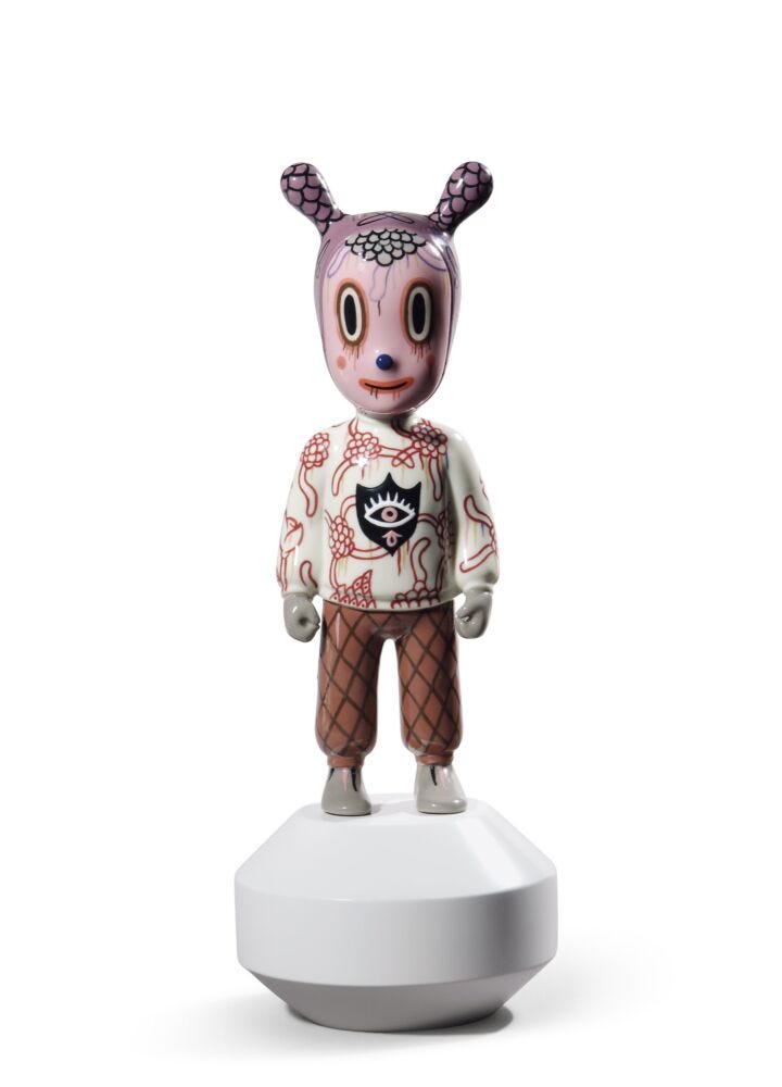 Escultura The Guest By Gary Baseman. Mddelo pequeño. Serie numerada en Lladró
