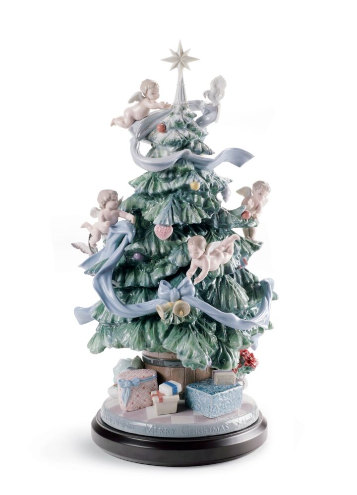 Great Christmas Tree Sculpture. Limited Edition in Lladró