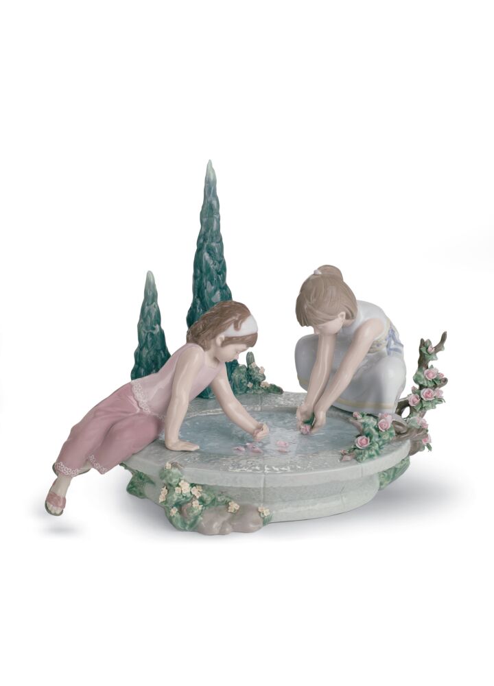 Petals in The Pond Children Figurine in Lladró