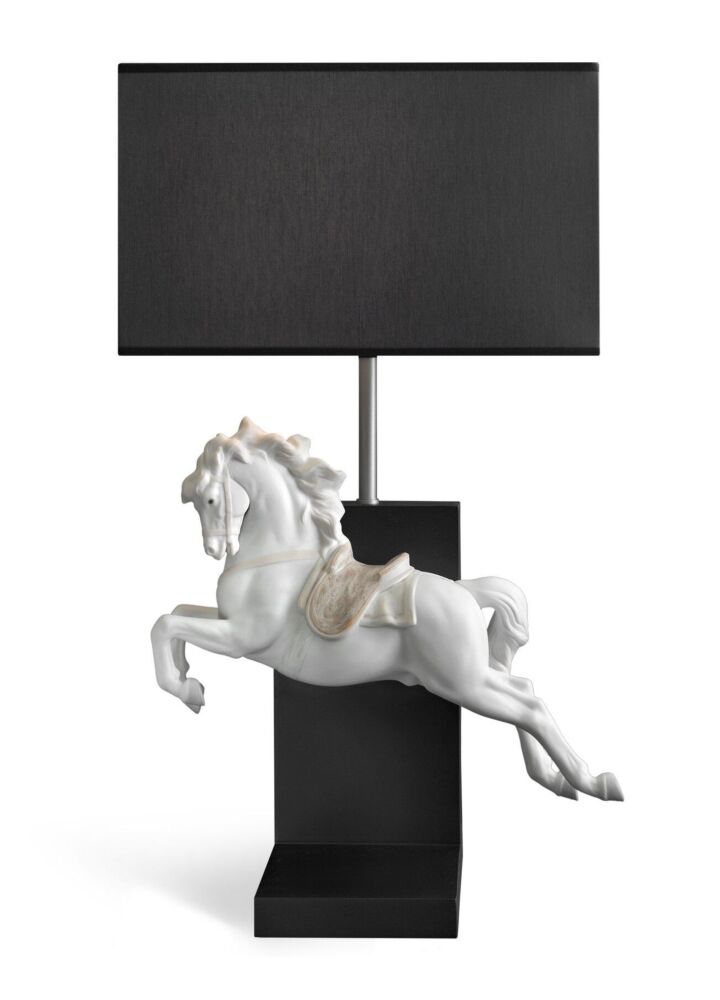 Horse on Pirouette Table Lamp in Lladró