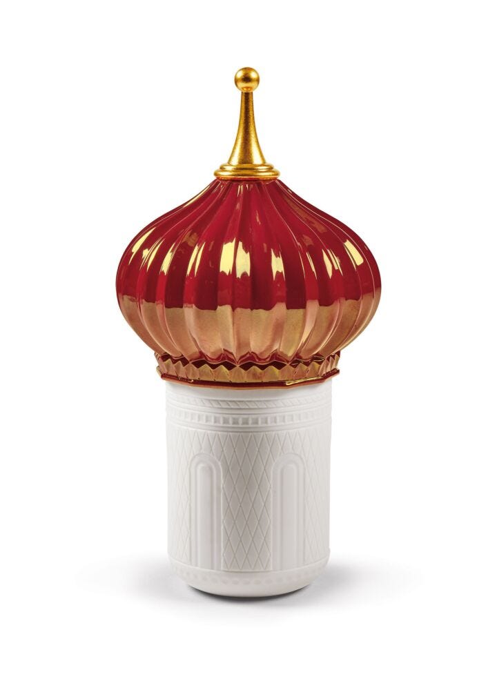 North Tower Candle 1001 Lights (ruby). Night approaches Scent in Lladró