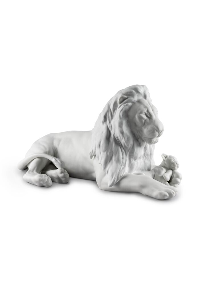 Figura León con cachorro en Lladró