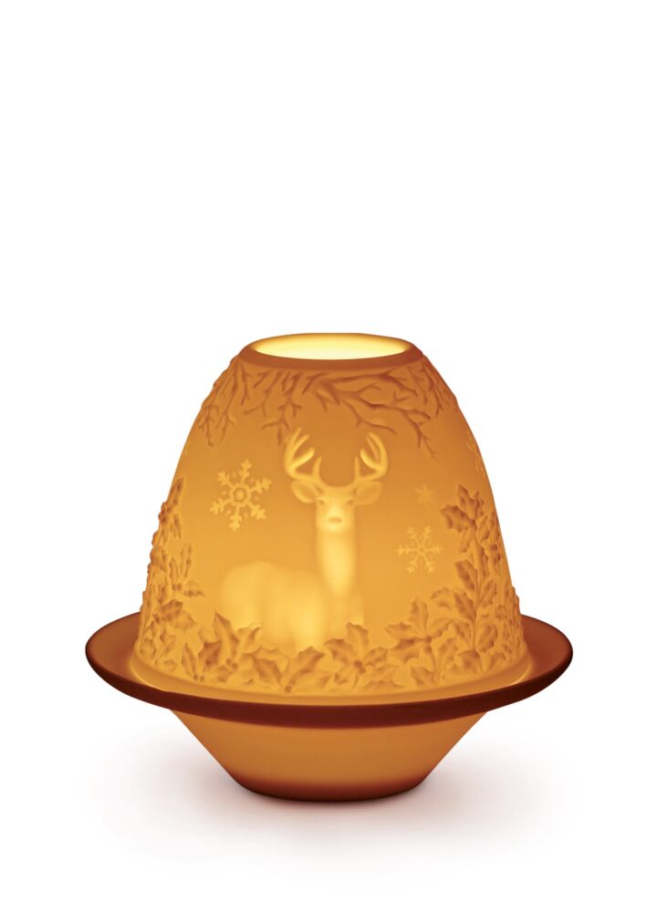 Deer Lithophane with Plate in Lladró