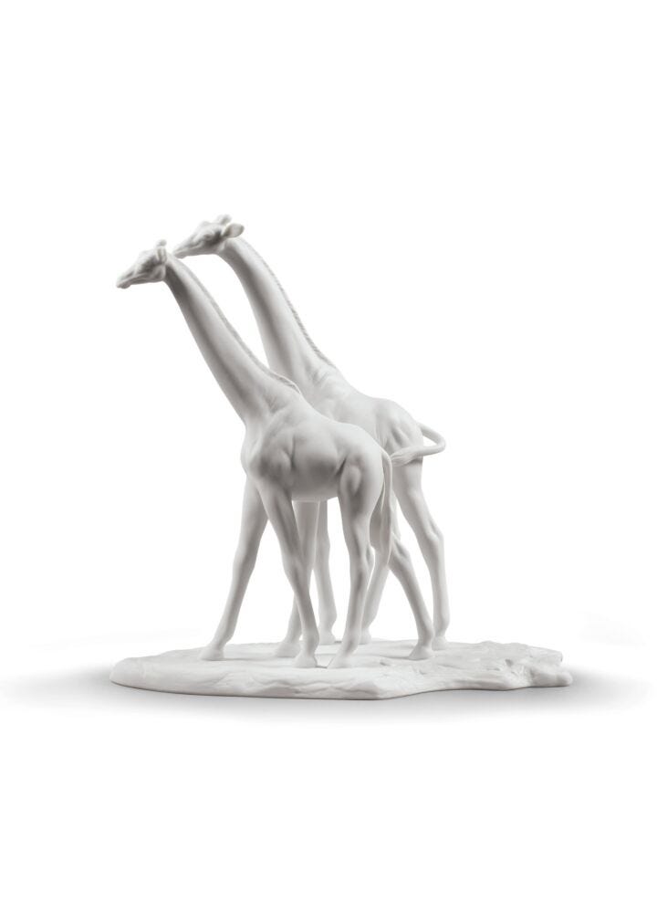 Giraffes Sculpture. White in Lladró