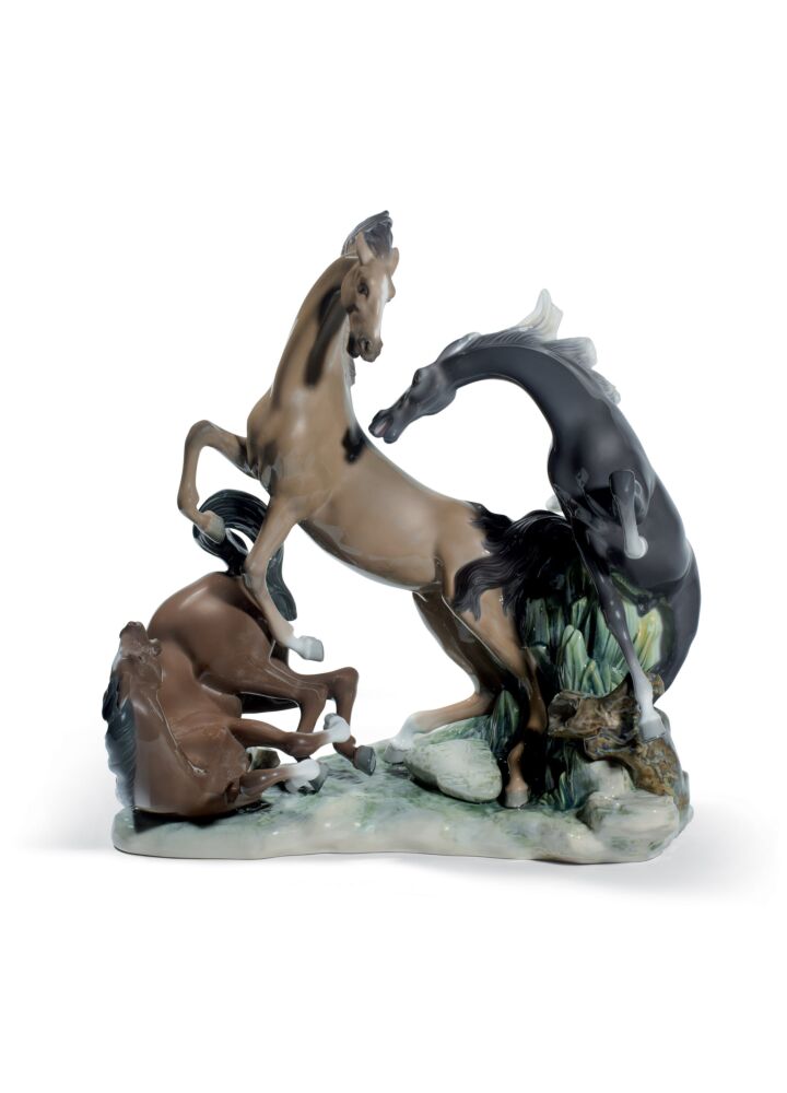 Horses' Group Sculpture in Lladró