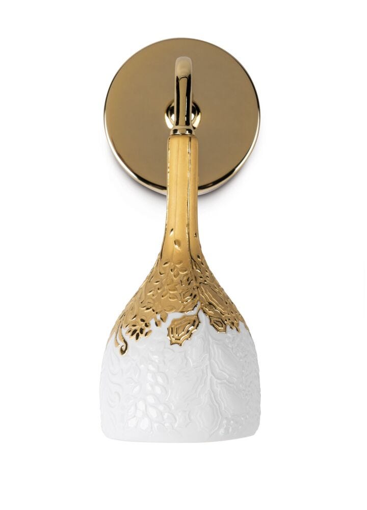 Aplique de luz Naturofantastic. Blanco y Oro. (US) en Lladró