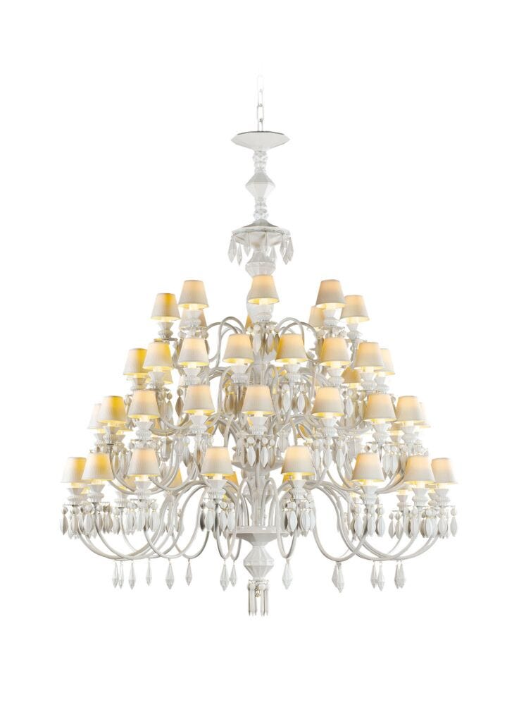 Belle de Nuit 56 Lights Chandelier. White (US) in Lladró