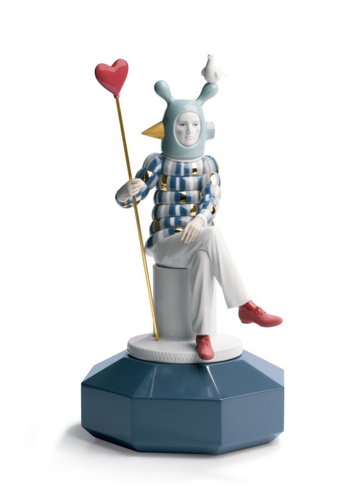 The Lover III Sculpture. By Jaime Hayon in Lladró