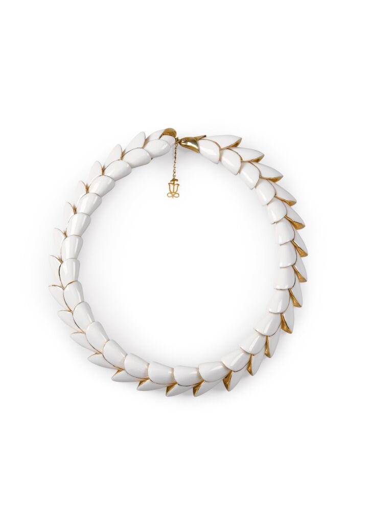 Heliconia necklace in Lladró