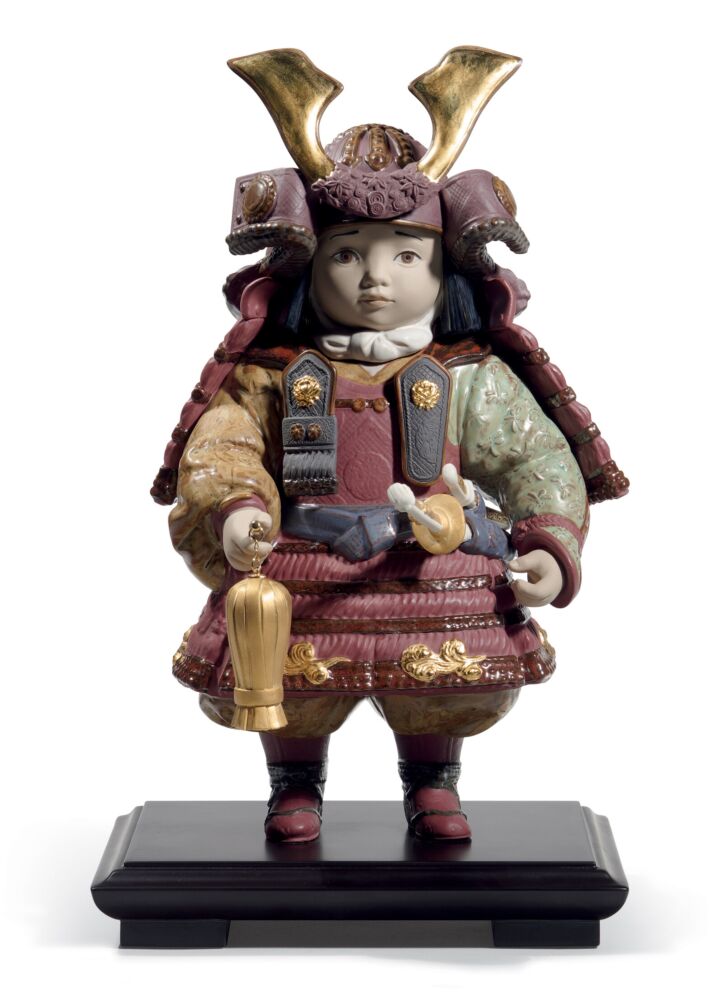 Figura Niño Samurái. Lustre oro. Serie limitada en Lladró