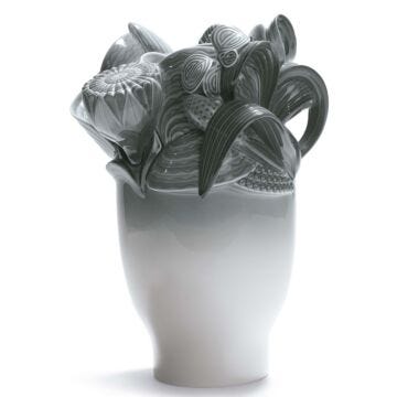 Naturo. -Small vase (grey) in Lladró