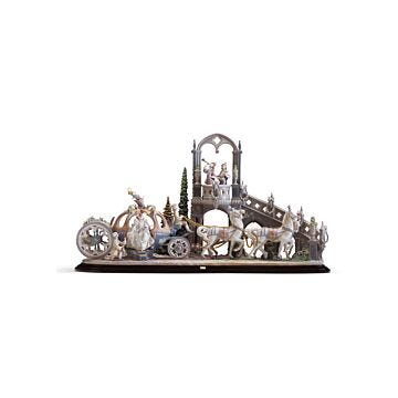 Cinderella's Arrival Sculpture. Limited Edition in Lladró