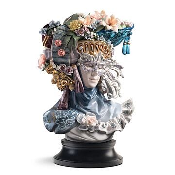 Venetian Fantasy woman Sculpture. Limited Edition in Lladró