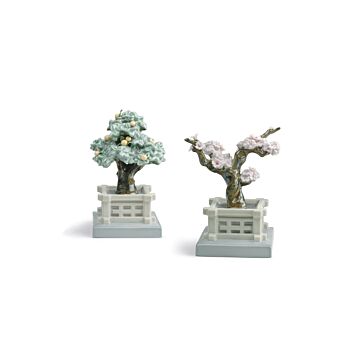 Figurina Vasi da fiore (mandarino e ciliegio) in Lladró