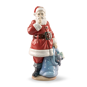 Scultura E' arrivato Babbo Natale in Lladró