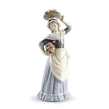 Scultura Raccolta di fiori in Lladró