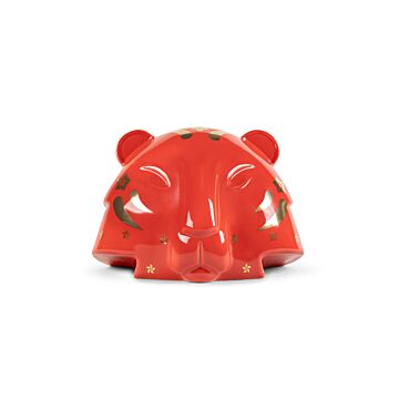 The Tiger Sculpture. Red- gold in Lladró