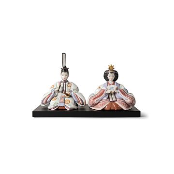 Escultura Hina Dolls (grabado floral). Serie Limitada en Lladró