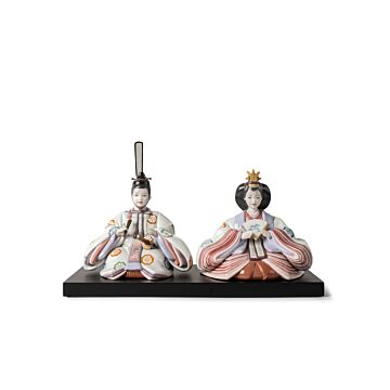 Hina Dolls (floral engraving) Sculpture. Limited Edition in Lladró