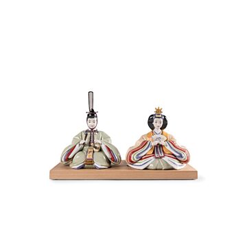 Escultura Hina Dolls. Verde-amarillo. Serie Limitada en Lladró