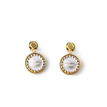 Kiss earrings in Lladró