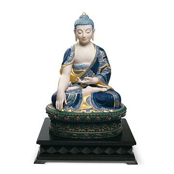 Scultura Budda Shakyamuni. Lustro oro. Edizione limitata in Lladró