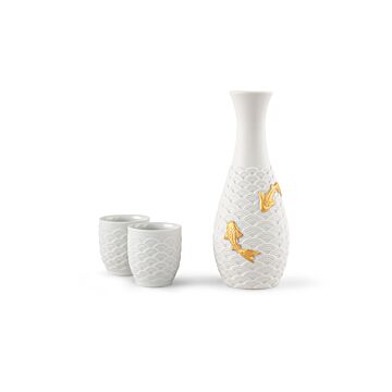 Koi sake set in Lladró