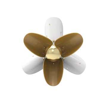 Blossom Wall Sconce. White and gold. (US) in Lladró