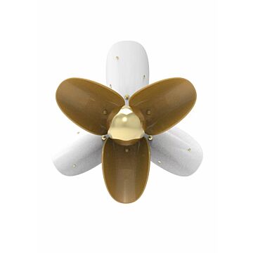Blossom Wall Sconce. White and gold. (JP) in Lladró
