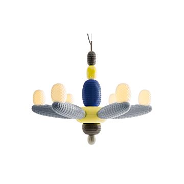 Soft Blown Chandelier. Blue (JP) in Lladró
