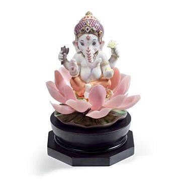 Padmasana Ganesha Figurine in Lladró