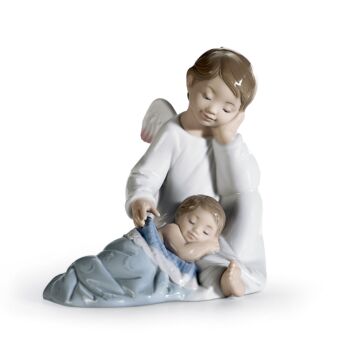 Figurina Il mio angelo custode (blu) in Lladró