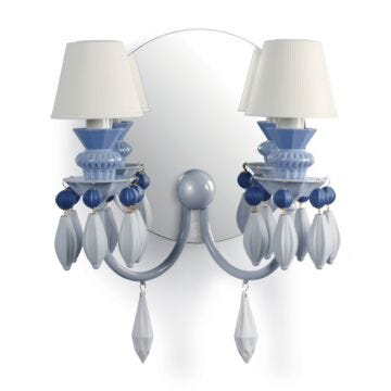 Belle de Nuit 2 Lights Wall Sconce. Blue (US) in Lladró